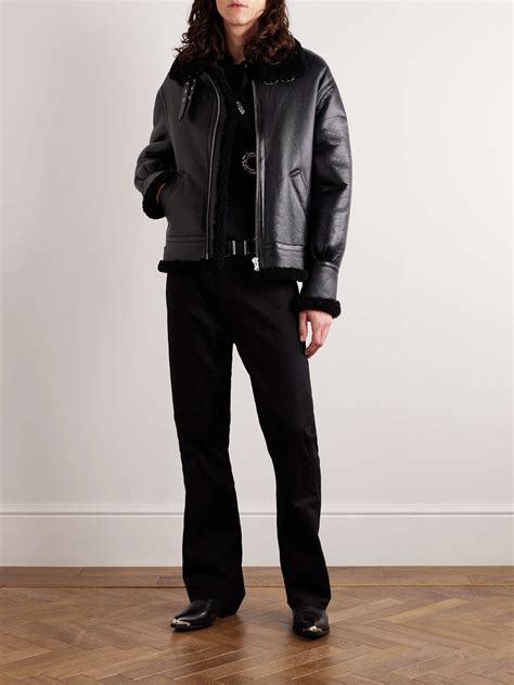 celine homme leather jacket|celine bomber jacket price.